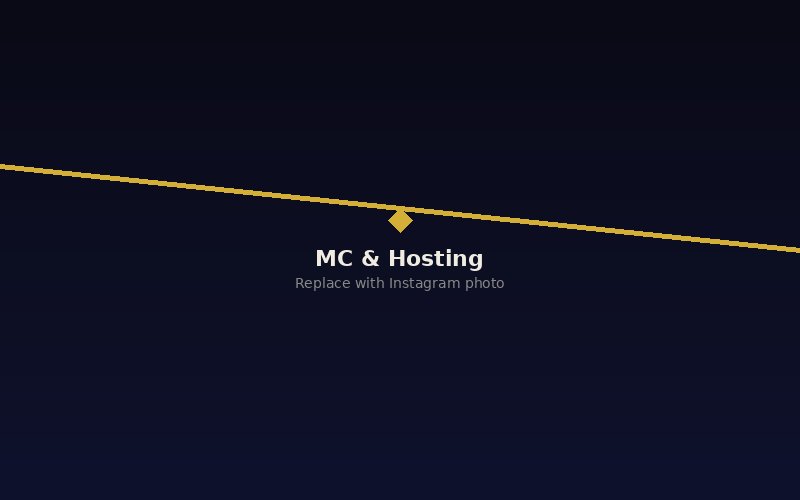MC hosting and entertaining at live event